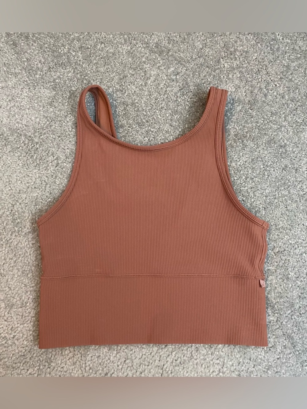 Lululemon Power Pivot Ribbed Tanktop Plum Pink Womens Large